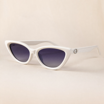 Ivory Aura White Cat-Eye  -UV400 Protection