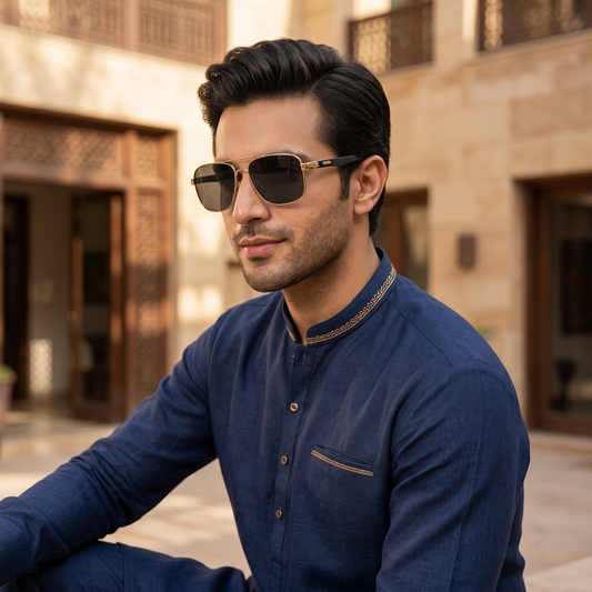 Imperial Regent – Gold Aviator Sunglasses UV400 Protection Unisex